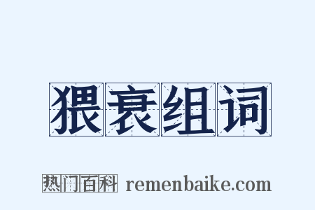 猥衰组词是什么意思的图片